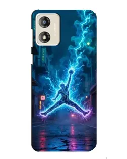 Чехол для Motorola MOTO G13 с картинкой «Jordan Gold Jumpman»