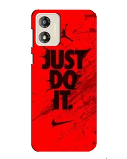 Чехол для Motorola MOTO G13 с картинкой «Nike Just Do It»
