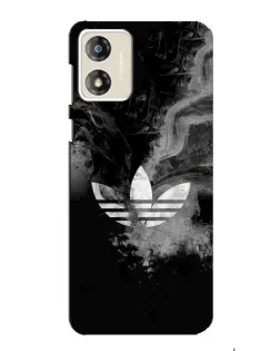 Чехол для Motorola MOTO G13 с картинкой «Абстрактный дым Adidas»