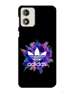 Чехол для Motorola MOTO G13 с картинкой «Взрыв красок Adidas»