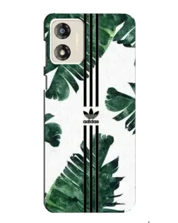 Чехол для Motorola MOTO G13 с картинкой «Пальмовые листья адидас»