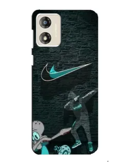 Чехол для Motorola MOTO G13 с картинкой «Спортивный арт Nike»