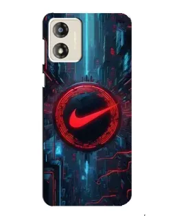 Чехол для Motorola MOTO G13 с картинкой «Техногенный стиль Nike»