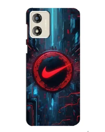 Чехол для Motorola MOTO G13 с картинкой «Техногенный стиль Nike»