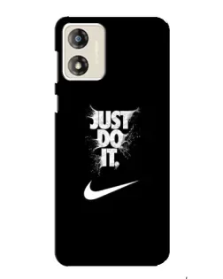 Чехол для Motorola MOTO G13 с картинкой «Текстовый принт Nike»