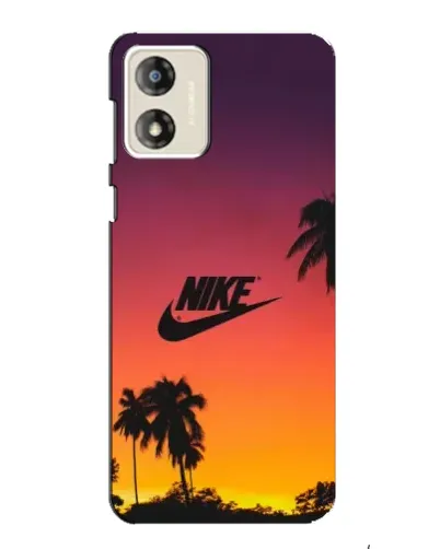 Чехол для Motorola MOTO G13 с картинкой «Nike на закате солнца»