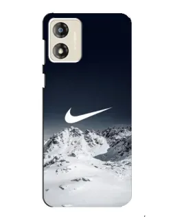 Чехол для Motorola MOTO G13 с картинкой «Nike — зимние горы»