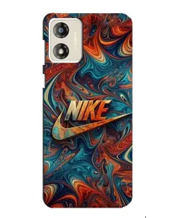 Чехол для Motorola MOTO G13 с картинкой «Nike в абстракции»