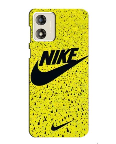 Чехол для Motorola MOTO G13 с картинкой «Желтый текстурный Nike»
