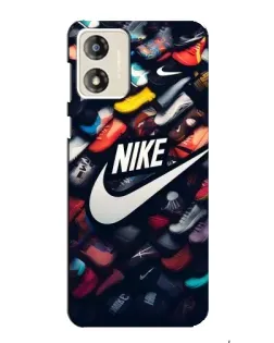 Чехол для Motorola MOTO G13 с картинкой «Коллекция кроссовок Nike»