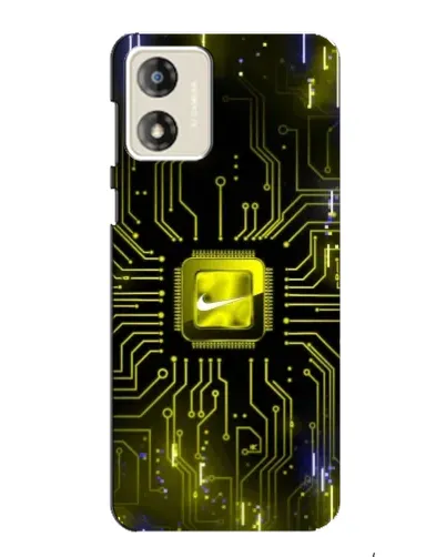 Чехол для Motorola MOTO G13 с картинкой «Nike — золотая искра»