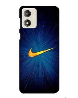 Чохол для Motorola MOTO G13 з картинкою «Синій пульс Nike»