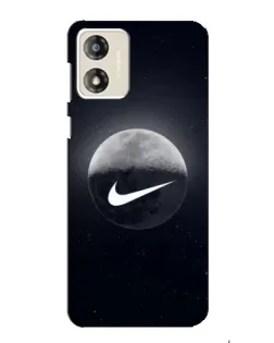 Чехол для Motorola MOTO G13 с картинкой «Nike в стиле граффити»