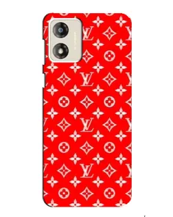 Чехол для Motorola MOTO G13 с картинкой «Яркий паттерн LV»