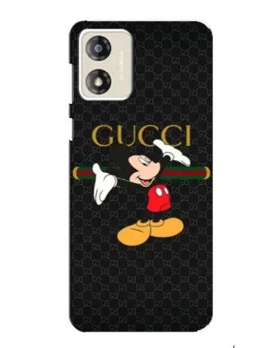 Чехол для Motorola MOTO G13 с картинкой «Микки Маус Gucci»