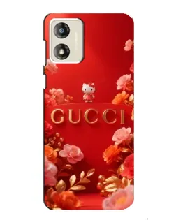 Чехол для Motorola MOTO G13 с картинкой «Gucci — золотой сад»