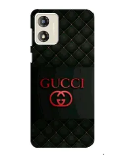 Чехол для Motorola MOTO G13 с картинкой «Gucci — стеганый черный»