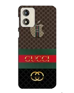 Чехол для Motorola MOTO G13 с картинкой «Gucci — брендированный десерт»
