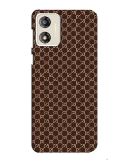 Чохол для Motorola MOTO G13 з картинкою «Gucci — шоколадна сітка»