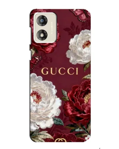 Чохол для Motorola MOTO G13 з картинкою «Gucci — бордові троянди» Чохол для Motorola MOTO G13 з картинкою «Gucci — бордові троянди»