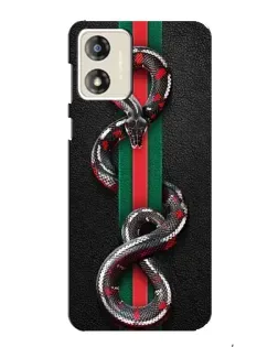 Чохол для Motorola MOTO G13 з картинкою «Gucci — змія на смузі»