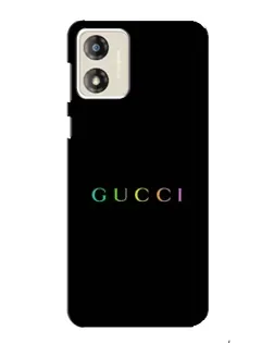 Чохол для Motorola MOTO G13 з картинкою «Gucci — неоновий мінімалізм»