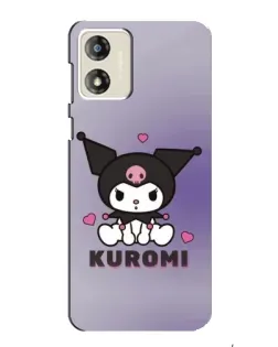 Чехол для Motorola MOTO G13 с картинкой «Kuromi — фиолетовый арт»