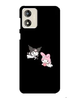 Чехол для Motorola MOTO G13 с картинкой «My Melody и Kuromi»