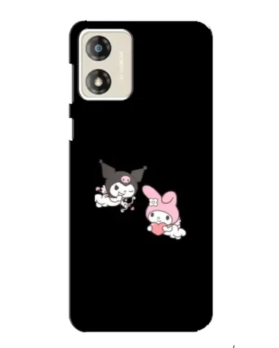 Чехол для Motorola MOTO G13 с картинкой «My Melody и Kuromi»