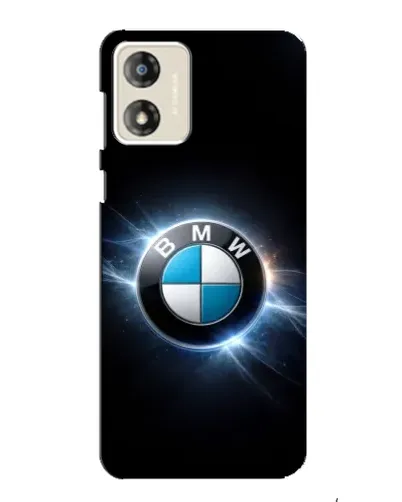 Чехол для Motorola MOTO G13 с картинкой «BMW — неоновое сияние»