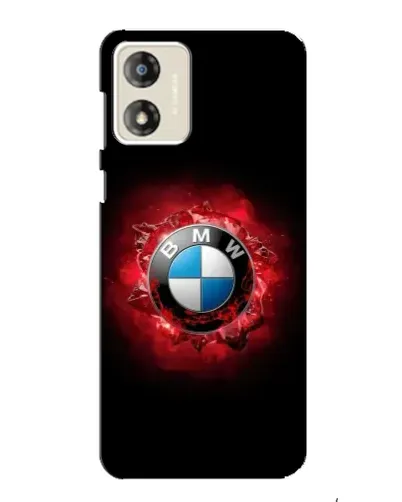 Чехол для Motorola MOTO G13 с картинкой «Логотип BMW — вспышка»