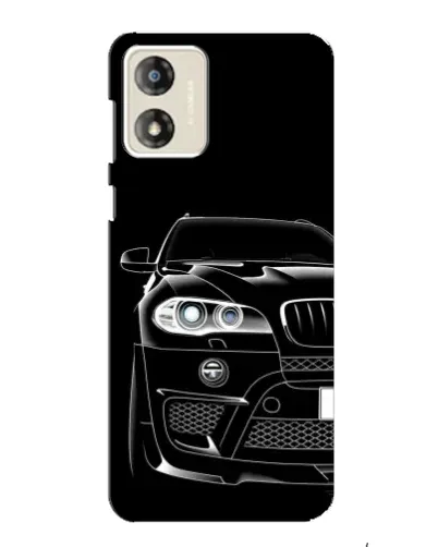 Чехол для Motorola MOTO G13 с картинкой «Темный силуэт BMW»