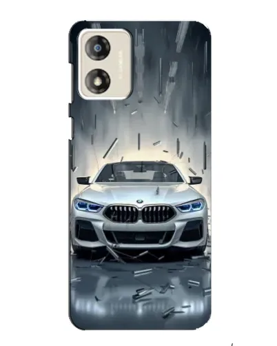 Чехол для Motorola MOTO G13 с картинкой «BMW в свете фар»