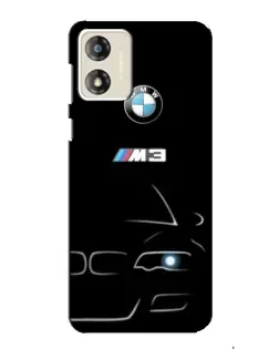 Чехол для Motorola MOTO G13 с картинкой «Минималистичный принт BMW M3»