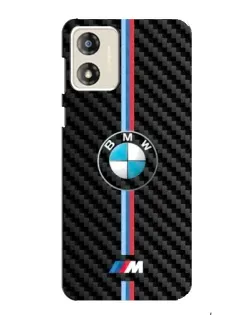 Чехол для Motorola MOTO G13 с картинкой «Эмблема BMW и карбон»