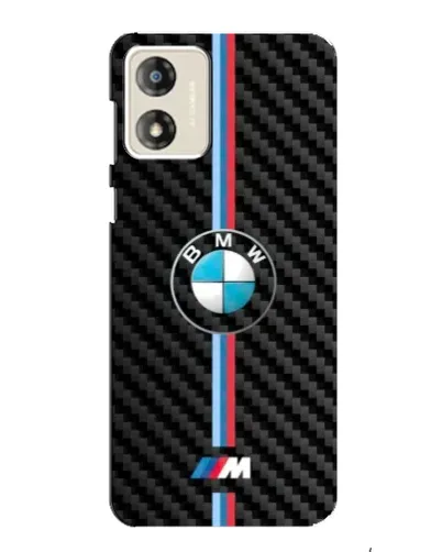 Чехол для Motorola MOTO G13 с картинкой «Эмблема BMW и карбон»