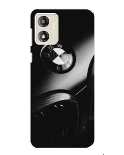 Чехол для Motorola MOTO G13 с картинкой «Эмблема BMW — макро»