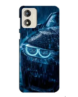 Чехол для Motorola MOTO G13 с картинкой «BMW под дождем»