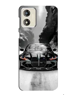 Чехол для Motorola MOTO G13 с картинкой «BMW — акварельный дрифт»