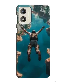 Чехол для Motorola MOTO G13 с картинкой «PUBG — свободное падение»