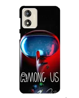 Чехол для Motorola MOTO G13 с картинкой «Красный импостер — макро» Чехол для Motorola MOTO G13 с картинкой «Красный импостер — макро»