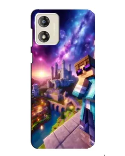 Чехол для Motorola MOTO G13 с картинкой «Стив и космос» Чехол для Motorola MOTO G13 с картинкой «Стив и космос»