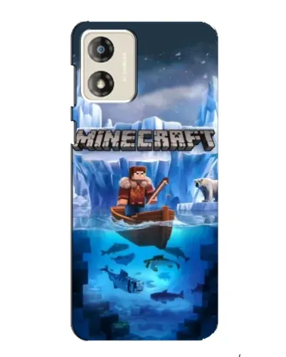 Чехол для Motorola MOTO G13 с картинкой «Minecraft ледяной мир» Чехол для Motorola MOTO G13 с картинкой «Minecraft ледяной мир»