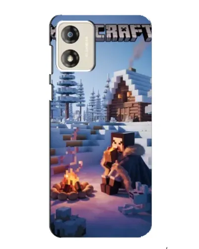 Чехол для Motorola MOTO G13 с картинкой «Зимний Minecraft» Чехол для Motorola MOTO G13 с картинкой «Зимний Minecraft»