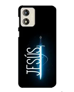 Чехол для Motorola MOTO G13 с картинкой «Меч Духа Jesus»