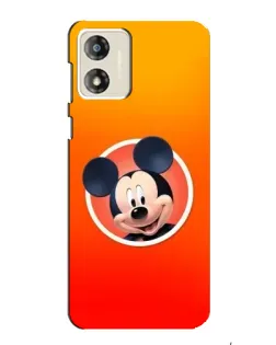 Чехол для Motorola MOTO G13 с картинкой «Mickey в круге»