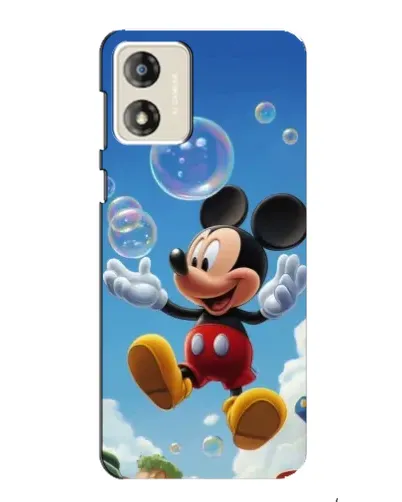 Чехол для Motorola MOTO G13 с картинкой «Mickey и мыльные пузыри»