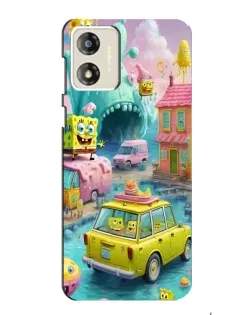 Чехол для Motorola MOTO G13 с картинкой «Монстр-трак приключения»