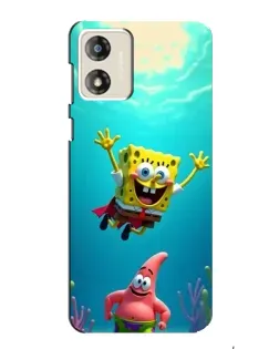 Чохол для Motorola MOTO G13 з картинкою «Спанч Боб під водою»