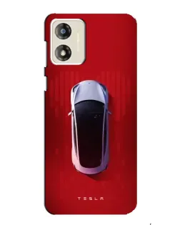 Чехол для Motorola MOTO G13 с картинкой «Tesla Top View»